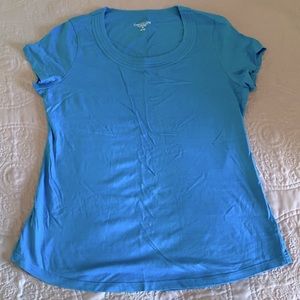 Coldwater Creek Supima Cotton Tee Blue M